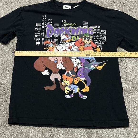 Disney Darkwing Duck Black T-Shirt Short Sleeve Size Medium - Picture 3 of 5